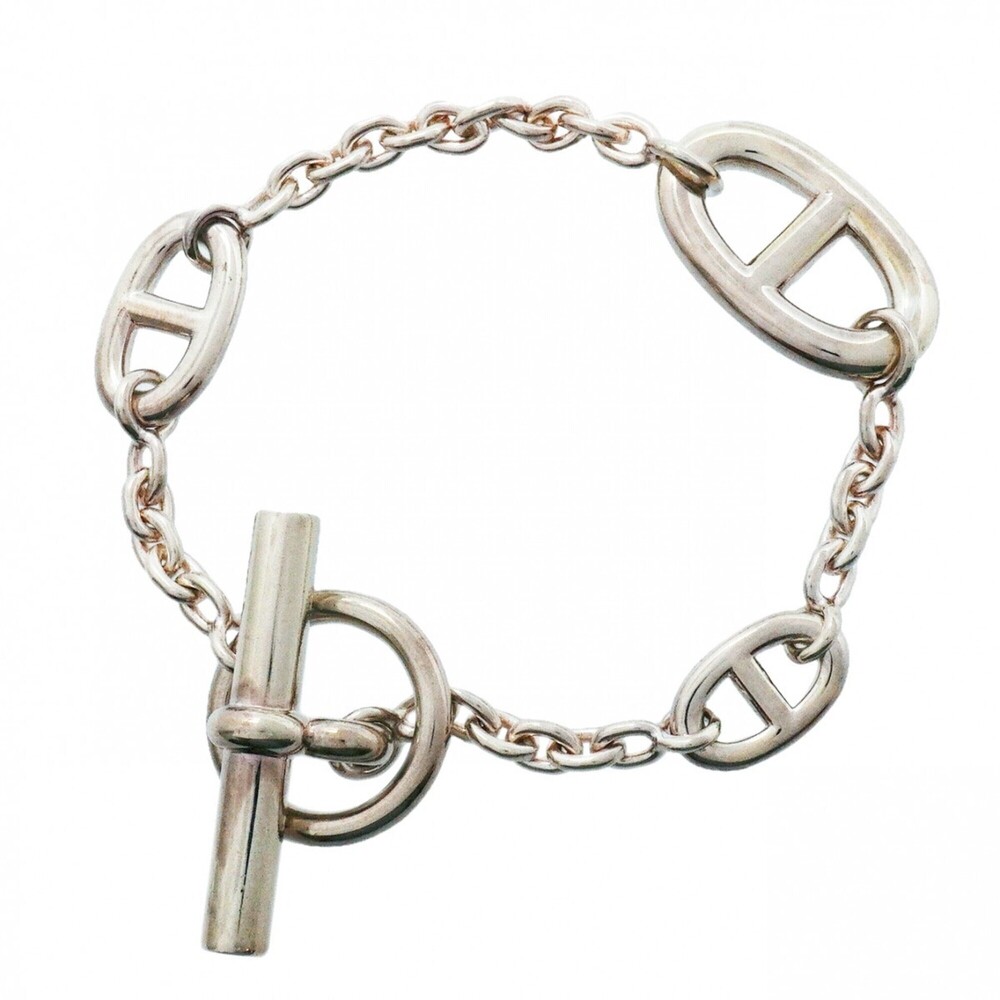 HERMES Silver Charm Bracelet